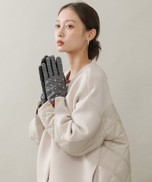 KATHARINE ROSS(キャサリンロス)の「【KATHARINE ROSS】星柄刺繍グローブ(手袋・レディース・ブラック/ブラウン・MEDIUM)」の15枚目の写真