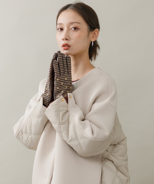 KATHARINE ROSS(キャサリンロス)の「【KATHARINE ROSS】星柄刺繍グローブ(手袋・レディース・ブラック/ブラウン・MEDIUM)」の12枚目の写真