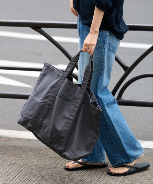 FRAMeWORK（フレームワーク）の「【L.L Bean/エルエルビーン】グロッサリートート（トートバッグ・レディース・アイボリー/チャコールグレー/ベージュ・FREE）」の4枚目の写真