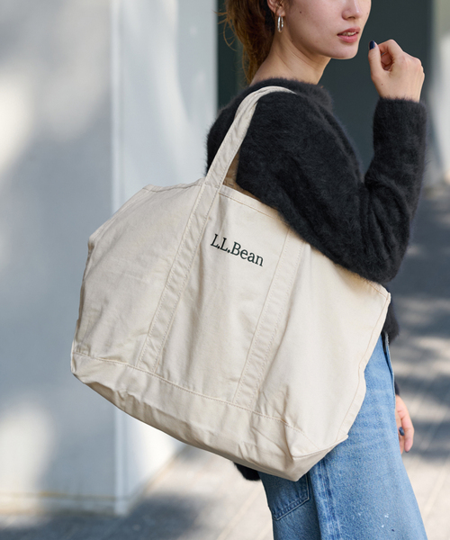 FRAMeWORK（フレームワーク）の「【L.L Bean/エルエルビーン】グロッサリートート（トートバッグ・レディース・アイボリー/チャコールグレー/ベージュ・FREE）」の8枚目の写真