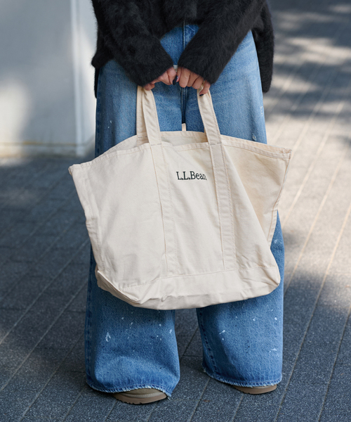 FRAMeWORK（フレームワーク）の「【L.L Bean/エルエルビーン】グロッサリートート（トートバッグ・レディース・アイボリー/チャコールグレー/ベージュ・FREE）」の9枚目の写真