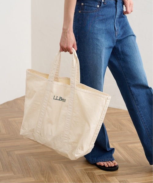 FRAMeWORK（フレームワーク）の「【L.L Bean/エルエルビーン】グロッサリートート（トートバッグ・レディース・アイボリー/チャコールグレー/ベージュ・FREE）」の12枚目の写真