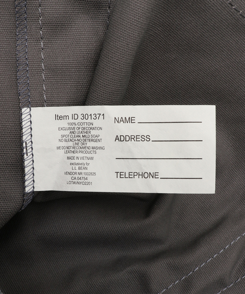 FRAMeWORK（フレームワーク）の「【L.L Bean/エルエルビーン】グロッサリートート（トートバッグ・レディース・アイボリー/チャコールグレー/ベージュ・FREE）」の21枚目の写真