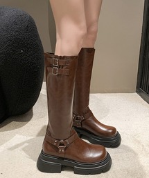 progetto glam ブラウンロングブーツ36 progetto glam ブラウンロングブーツ36