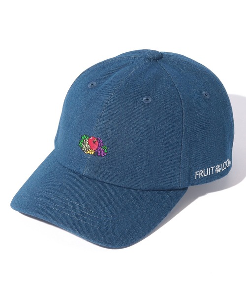 FRUIT OF THE LOOM】LOGO EMB LOW CAP/デニムキャップ（キャップ