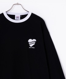 VISION STREET WEAR ハートサガラ刺繍長袖Tシャツ