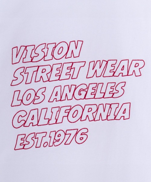 VISION STREET WEAR(ヴィジョンストリートウェア)の「VISION STREET WEAR ハートサガラ刺繍長袖Tシャツ(Tシャツ/カットソー・メンズ・ブラック/ホワイト×ブラック/ホワイト×レッド・L/M/XL)」の11枚目の写真