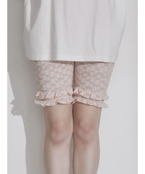 merry jenny（メリージェニー）の「フリルレースバイカーショーツ（レギンス/スパッツ・レディース・アイボリー/ブラック/ピンク・FREE）」の13枚目の写真