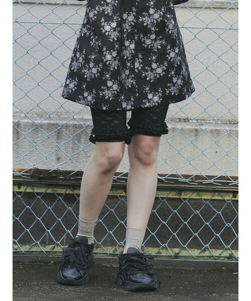 merry jenny（メリージェニー）の「フリルレースバイカーショーツ（レギンス/スパッツ・レディース・アイボリー/ブラック/ピンク・FREE）」の16枚目の写真