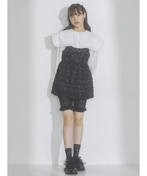 merry jenny（メリージェニー）の「フリルレースバイカーショーツ（レギンス/スパッツ・レディース・アイボリー/ブラック/ピンク・FREE）」の18枚目の写真