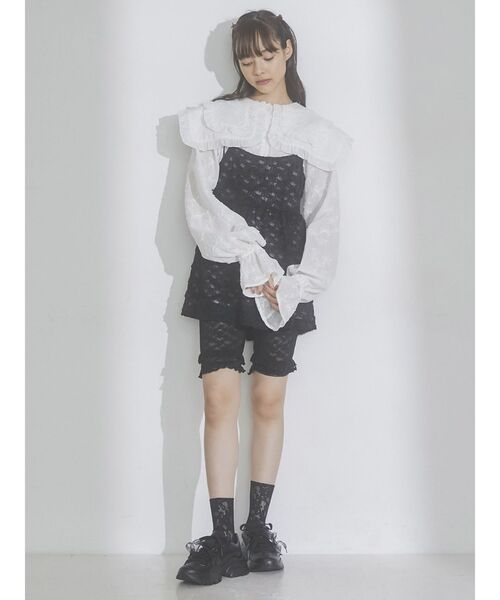 merry jenny（メリージェニー）の「フリルレースバイカーショーツ（レギンス/スパッツ・レディース・アイボリー/ブラック/ピンク・FREE）」の19枚目の写真