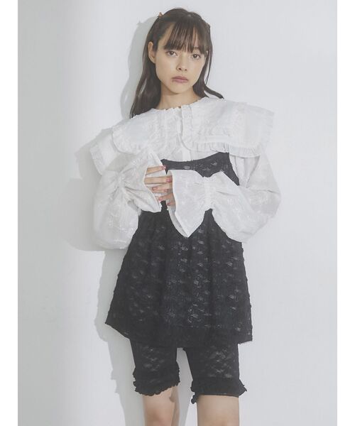 merry jenny（メリージェニー）の「フリルレースバイカーショーツ（レギンス/スパッツ・レディース・アイボリー/ブラック/ピンク・FREE）」の22枚目の写真