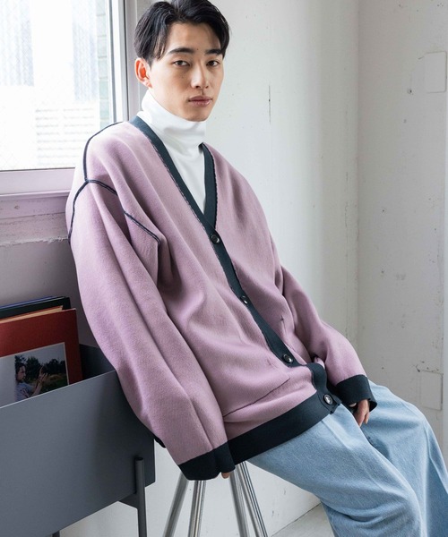 LOWRYS FARM（ローリーズファーム）の「リバーシブルニットカーデ