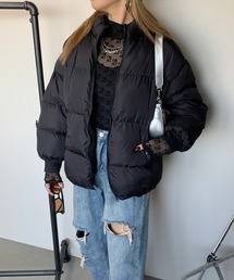 ハイネック中綿ブルゾン