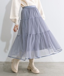 OLIVE des OLIVE | チュールティアードスカート(スカート)