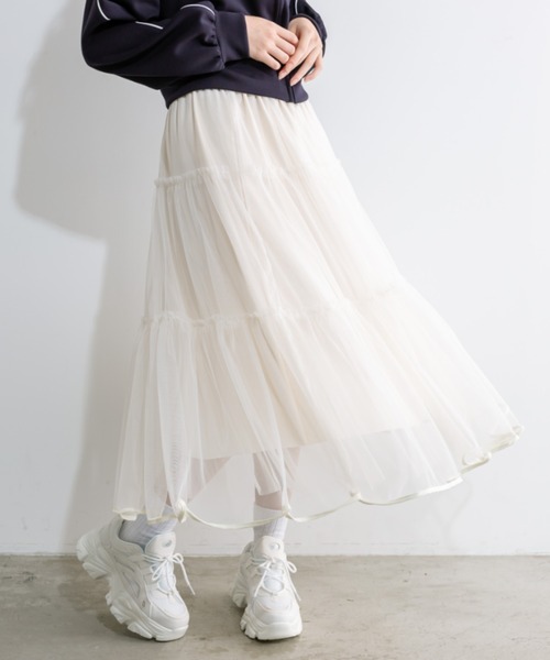 ♡ 【未使用】OBLI 白ボアスカート 1 / クリスマスのお呼ばれ・デートに◎ LOVE 音嶋莉沙さんが着る🩵🩷 ❄️evelyn Winter collection