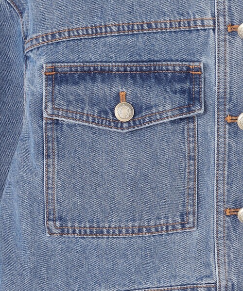 GRACE CONTINENTAL（グレースコンチネンタル）の「メタル釦デニムジャケット（デニムジャケット・レディース・インディゴブルー/ホワイト・36）」の12枚目の写真