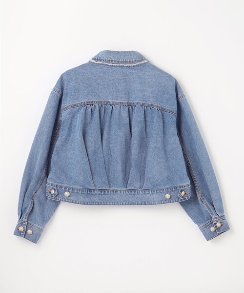 GRACE CONTINENTAL（グレースコンチネンタル）の「メタル釦デニムジャケット（デニムジャケット・レディース・インディゴブルー/ホワイト・36）」の14枚目の写真