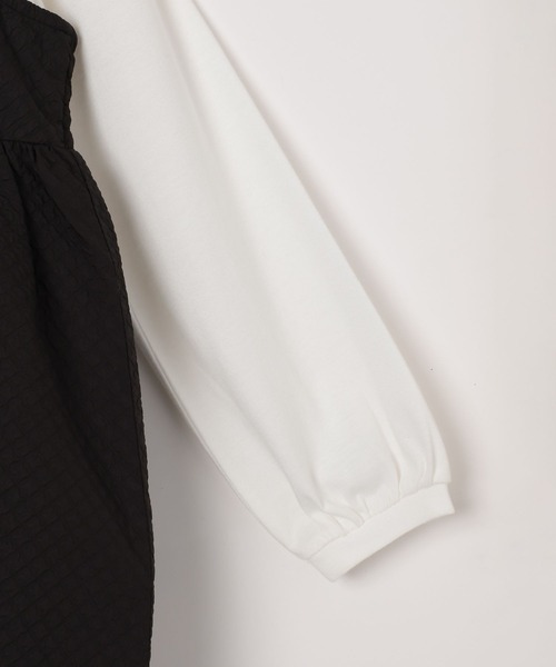 GLOBAL WORK（グローバルワーク）の「ポコポコキャミセット長袖/994146（Tシャツ/カットソー・キッズ・アイボリー/ブラック・150cm/170cm/140cm/160cm/130cm/120cm）」の16枚目の写真