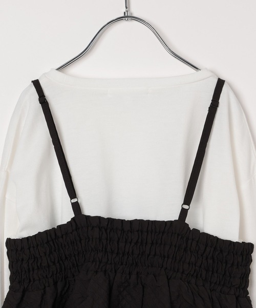 GLOBAL WORK（グローバルワーク）の「ポコポコキャミセット長袖/994146（Tシャツ/カットソー・キッズ・アイボリー/ブラック・150cm/170cm/140cm/160cm/130cm/120cm）」の18枚目の写真