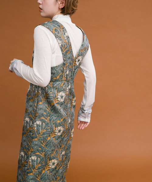 KBF(ケイビーエフ)の「『WEB/一部店舗限定』ジャガードIラインワンピース(ワンピース・レディース・ブルー系その他/イエロー系その他・36/38)」の13枚目の写真