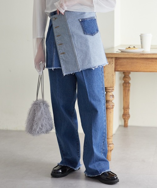 CIAOPANIC TYPY(チャオパニックティピー)の「【willow】デニムフリンジパンツ(デニムパンツ・レディース・サックスブルー/ブルー・S/M)」の20枚目の写真