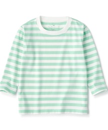 無印良品 | ベビー　あたまするっと　クルーネック長袖Ｔシャツ　ボーダー(Tシャツ/カットソー)