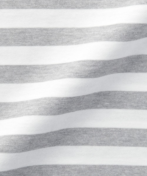 無印良品（ムジルシリョウヒン）の「ベビー　あたまするっと　クルーネック長袖Ｔシャツ　ボーダー（Tシャツ/カットソー・キッズ・ライトイエロー系1/ライトグリーン系/グレー系その他/ブルー系8/パープル系3/ブラック系・80/90/100）」の14枚目の写真