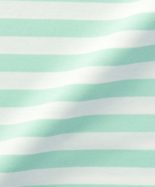 無印良品（ムジルシリョウヒン）の「ベビー　あたまするっと　クルーネック長袖Ｔシャツ　ボーダー（Tシャツ/カットソー・キッズ・ライトイエロー系1/ライトグリーン系/グレー系その他/ブルー系8/パープル系3/ブラック系・80/90/100）」の17枚目の写真