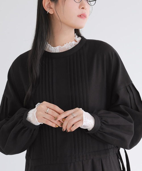 n'OrLABEL（ノアールレーベル）の「【廃盤】『チュールレースカットソー』（Tシャツ/カットソー・レディース・オフホワイト/ブラック・1/2）」の18枚目の写真