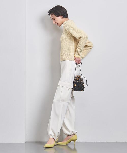 UNITED ARROWS（ユナイテッドアローズ）の「スパンコール ファンシーツイード ニット（ニット/セーター・レディース・ライトピンク/クリーム・FREE）」の4枚目の写真