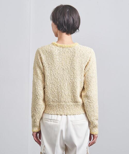 UNITED ARROWS（ユナイテッドアローズ）の「スパンコール ファンシーツイード ニット（ニット/セーター・レディース・ライトピンク/クリーム・FREE）」の9枚目の写真