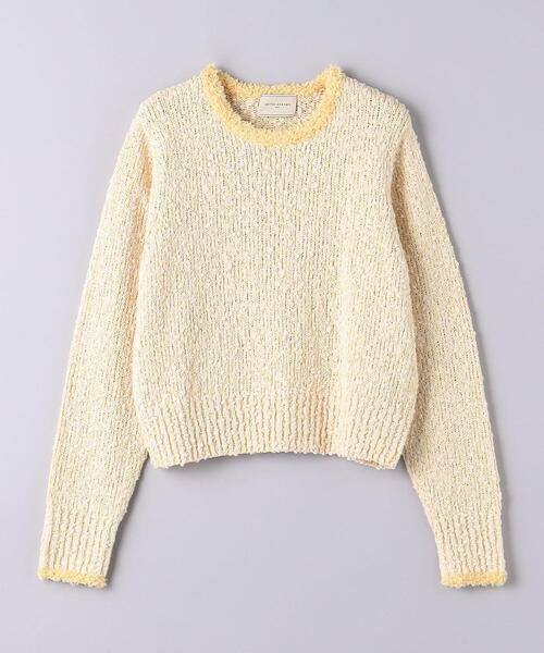 UNITED ARROWS（ユナイテッドアローズ）の「スパンコール ファンシーツイード ニット（ニット/セーター・レディース・ライトピンク/クリーム・FREE）」の10枚目の写真