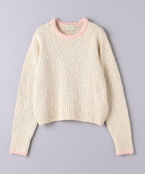 UNITED ARROWS（ユナイテッドアローズ）の「スパンコール ファンシーツイード ニット（ニット/セーター・レディース・ライトピンク/クリーム・FREE）」の15枚目の写真