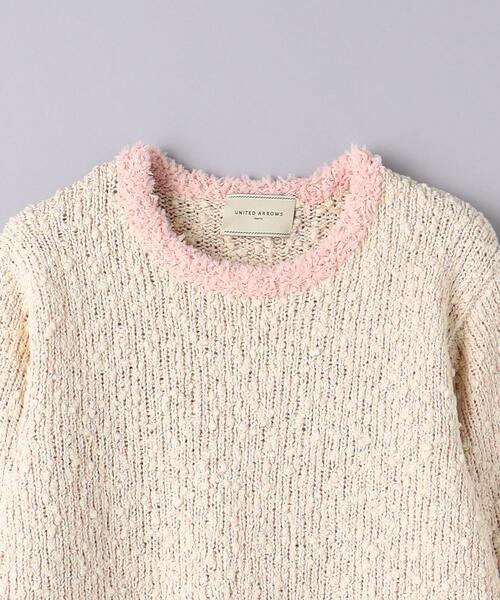 UNITED ARROWS（ユナイテッドアローズ）の「スパンコール ファンシーツイード ニット（ニット/セーター・レディース・ライトピンク/クリーム・FREE）」の17枚目の写真
