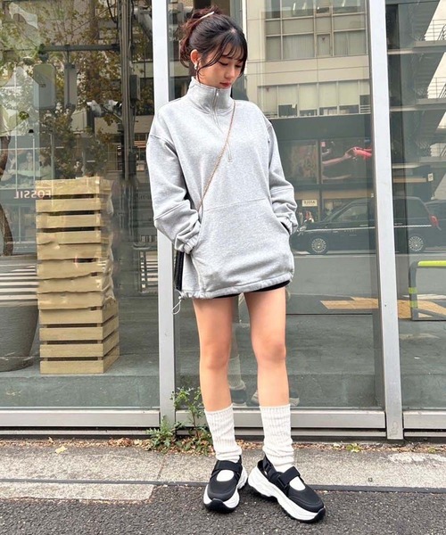 one after another NICE CLAUP（ワンアフターアナザーナイスクラップ）の「バックストラップスニーカー（スニーカー・レディース・ブラック/ホワイト・S/M/L/LL）」の15枚目の写真