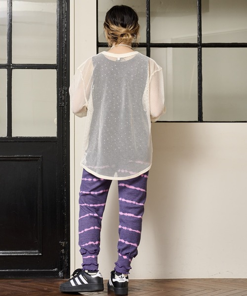 CALMIA（カルミア）の「レイヤードメッシュトップス/おとな（Tシャツ/カットソー・レディース・ブラック/ブルー/オフホワイト・160cm）」の18枚目の写真