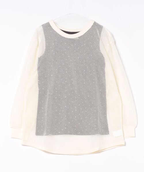 CALMIA（カルミア）の「レイヤードメッシュトップス/おとな（Tシャツ/カットソー・レディース・ブラック/ブルー/オフホワイト・160cm）」の19枚目の写真