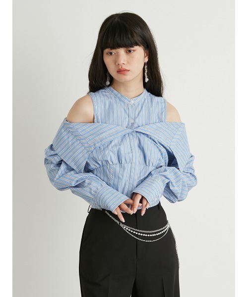 LILY BROWN（リリーブラウン）の「2wayコルセットブラウス（シャツ