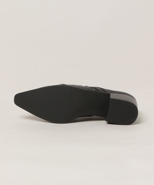 JEANASIS（ジーナシス）の「ウエスタンヒールシューズ/105284（スリッポン・レディース・ブラック/ベージュ・MEDIUM/LARGE）」の9枚目の写真