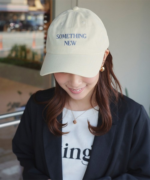 titivate(ティティベイト)の「ポイントロゴ刺繍キャップ(キャップ・レディース・ブラック/アイボリー/ブラウン/ネイビー/パープル・FREE)」の3枚目の写真