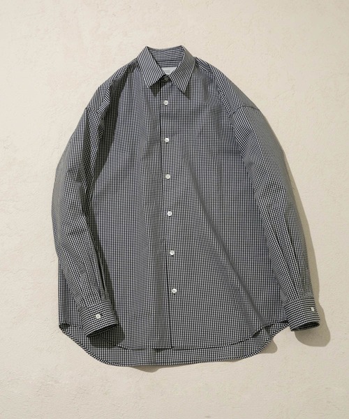 URBAN RESEARCH ROSSO MEN（アーバンリサーチロッソメン）の「『WEB限定』『XLサイズあり』『防シワ』『防臭』ハイパフォーマンスブロードリラックスシャツ（シャツ/ブラウス・メンズ・ストライプ/チェック/ホワイト/カーキ/ネイビー/ライトブルー・SMALL/MEDIUM/LARGE/X-LARGE）」の6枚目の写真