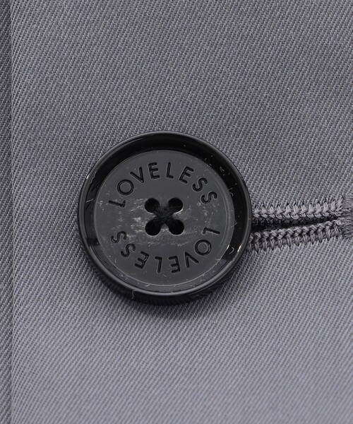 LOVELESS(ラブレス)の「エアロツイルバイカラーステンカラーコート(トレンチコート・メンズ・ブラック/グレー系その他・L/S/M)」の11枚目の写真