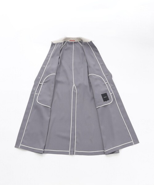 LOVELESS(ラブレス)の「エアロツイルバイカラーステンカラーコート(トレンチコート・メンズ・ブラック/グレー系その他・L/S/M)」の12枚目の写真