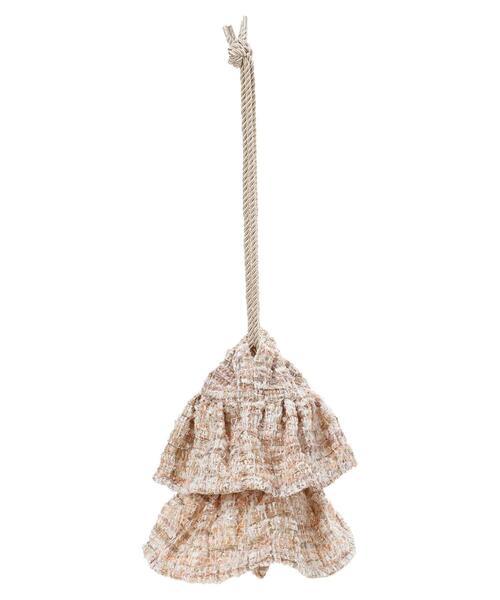 earth music&ecology（アースミュージックアンドエコロジー）の「フリルツイード巾着バッグ（エコバッグ/サブバッグ・レディース・マルチ/ピンクベージュ・FREE）」の8枚目の写真