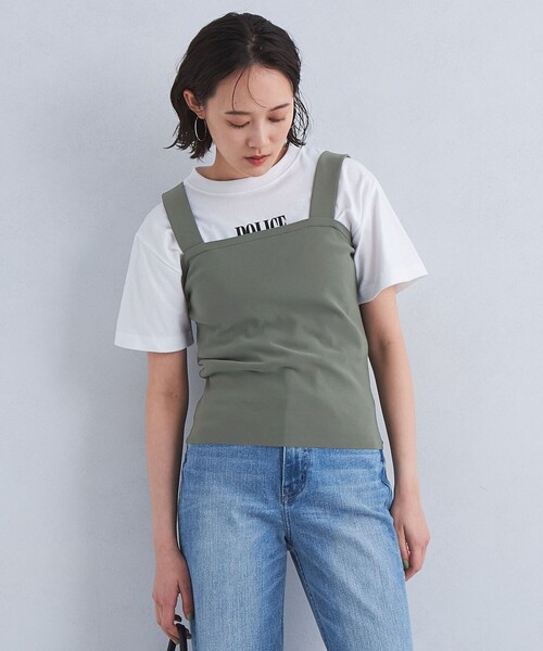新品未使用品⭐︎ COZyプリントショートタンクトップ、ヘアバンド タンクトップ ロング丈 ショート丈 無地[品番：II000010214