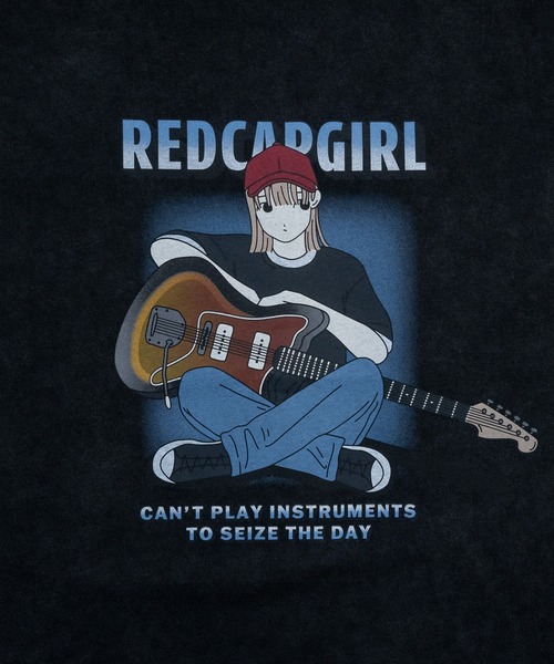【a-r】〔Red Cap Girl/レッドキャップガール〕スノーウォッシュ ヴィンテージ加工イラスト ルーズサイズ ノースリーブ（タンクトップ）｜Red Cap Girl（レッドキャプガール）