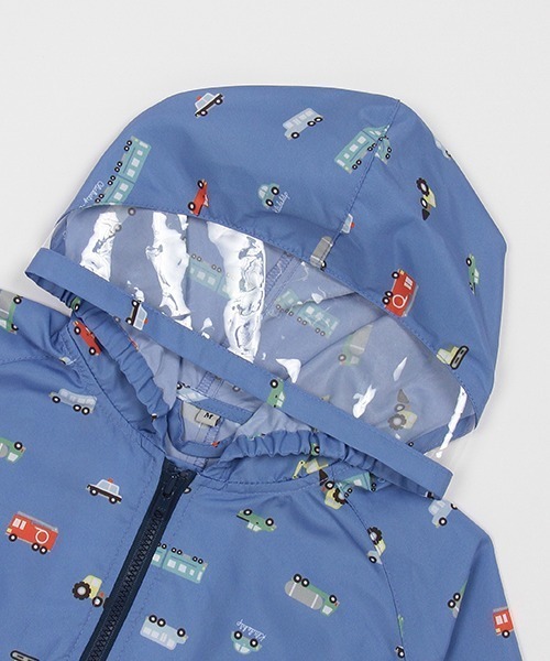 kladskap（クレードスコープ）の「総柄レインコート（レインコート/ポンチョ・キッズ・イエロー/ブルーグレー・L/M）」の5枚目の写真