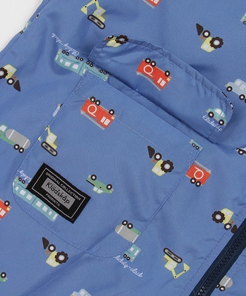 kladskap（クレードスコープ）の「総柄レインコート（レインコート/ポンチョ・キッズ・イエロー/ブルーグレー・L/M）」の8枚目の写真