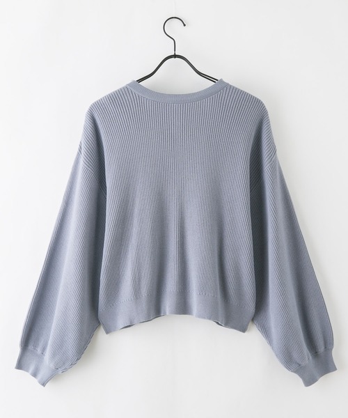 fort point（フォーポイント）の「【FORT POINT/フォートポイント】2WAYドルマンカーディガン（カーディガン/ボレロ・レディース・オフホワイト/クリアブルー/イエロー/ネイビー・MEDIUM）」の5枚目の写真